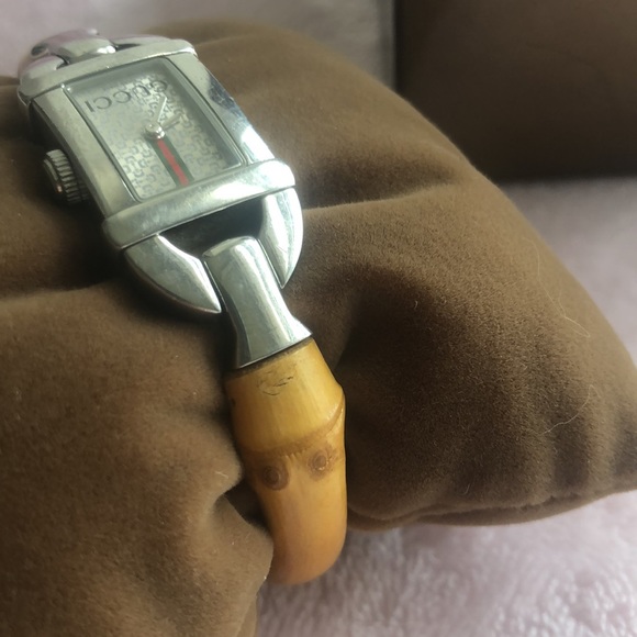 Gucci 6800L Bamboo bangle watch - Picture 5 of 15